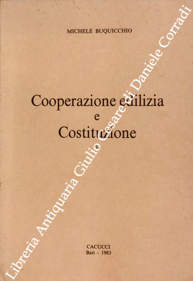 Cooperazione edilizia e costituzione