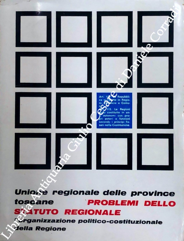 Problemi dello statuto regionale