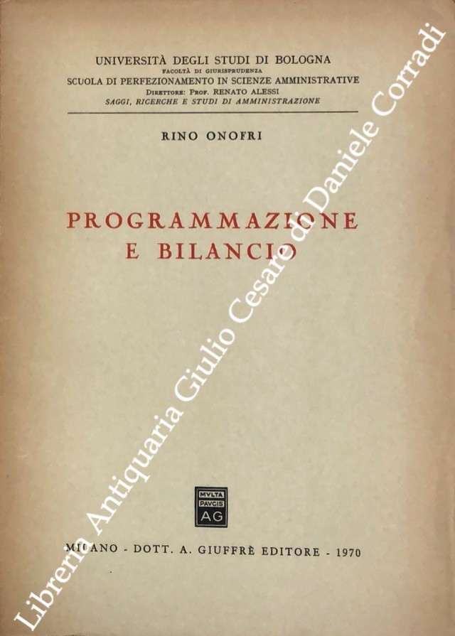 Programmazione e bilancio