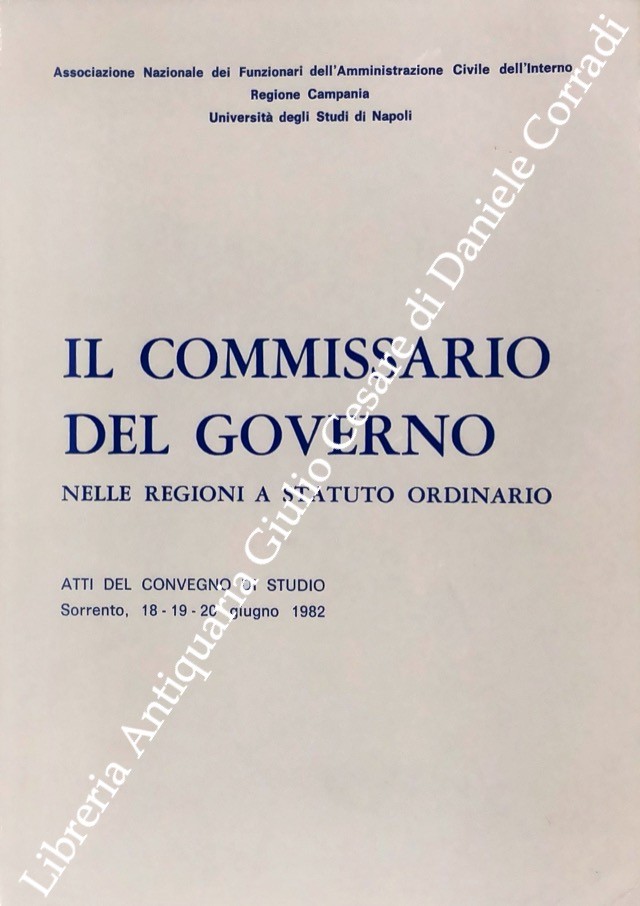 Il commissario del governo