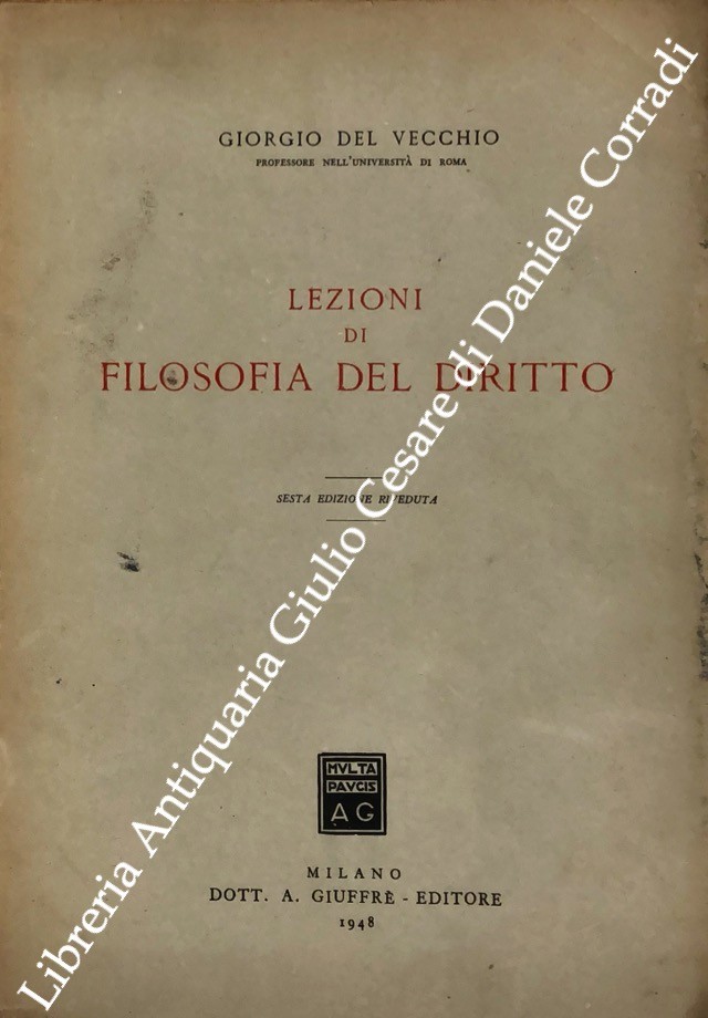Lezioni di filosofia del diritto