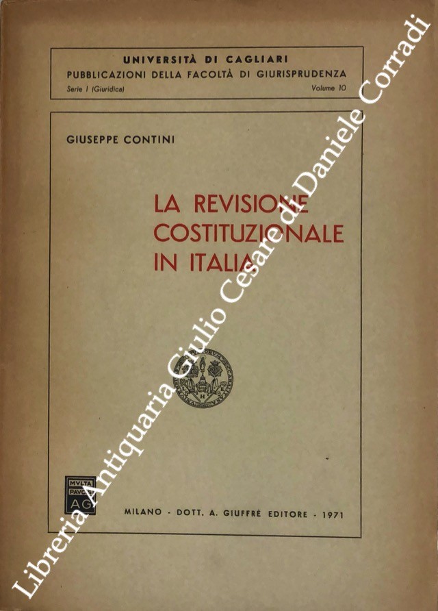 La revisione costituzionale in Italia