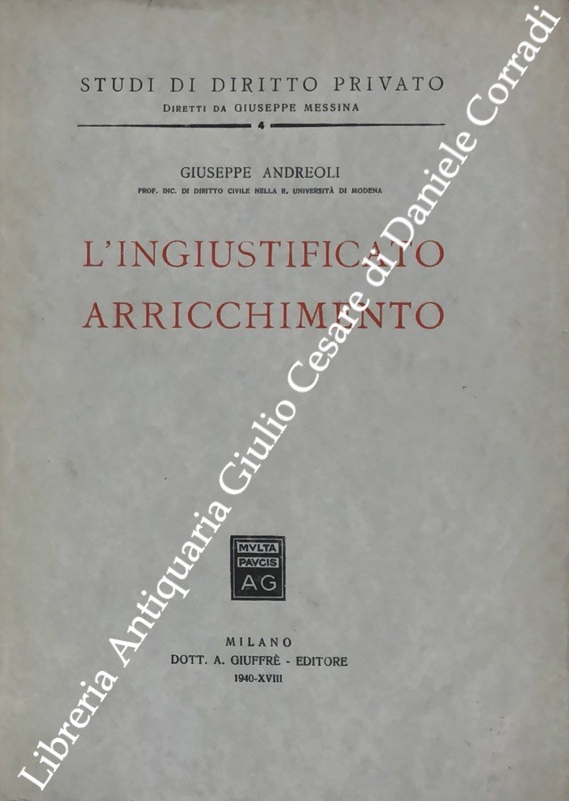 L'ingiustificato arricchimento