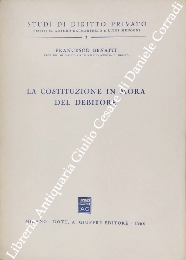 La costituzione in mora del debitore