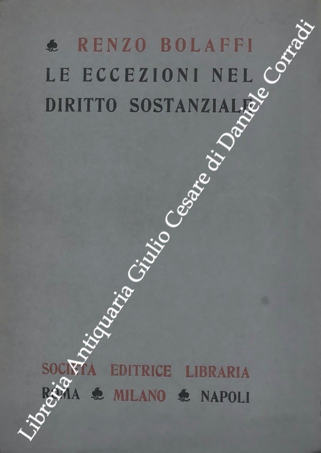 Le eccezioni nel diritto sostanziale