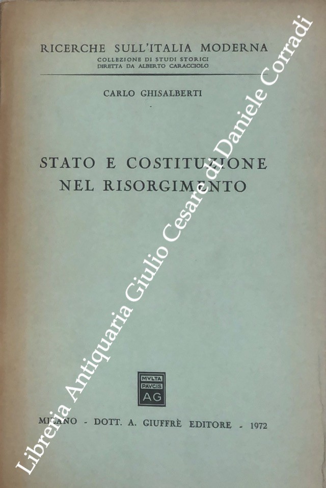 Stato e costituzione nel risorgimento