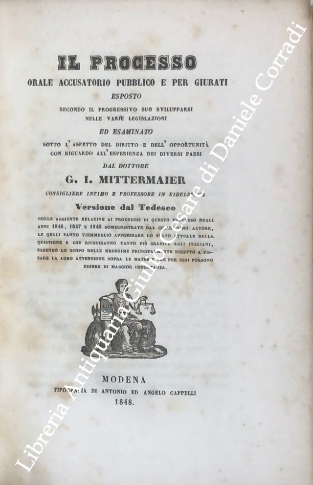 Il processo orale accusatorio pubblico