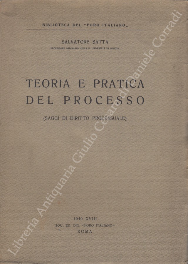 Teoria e pratica del processo