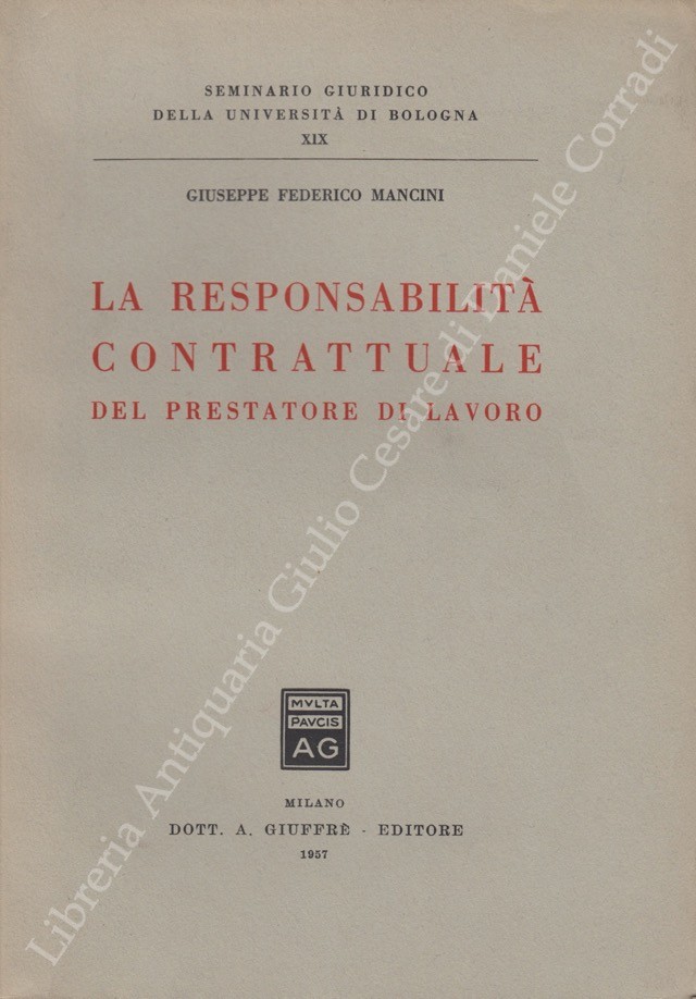 La responsabilità contrattuale del prestatore di lavoro