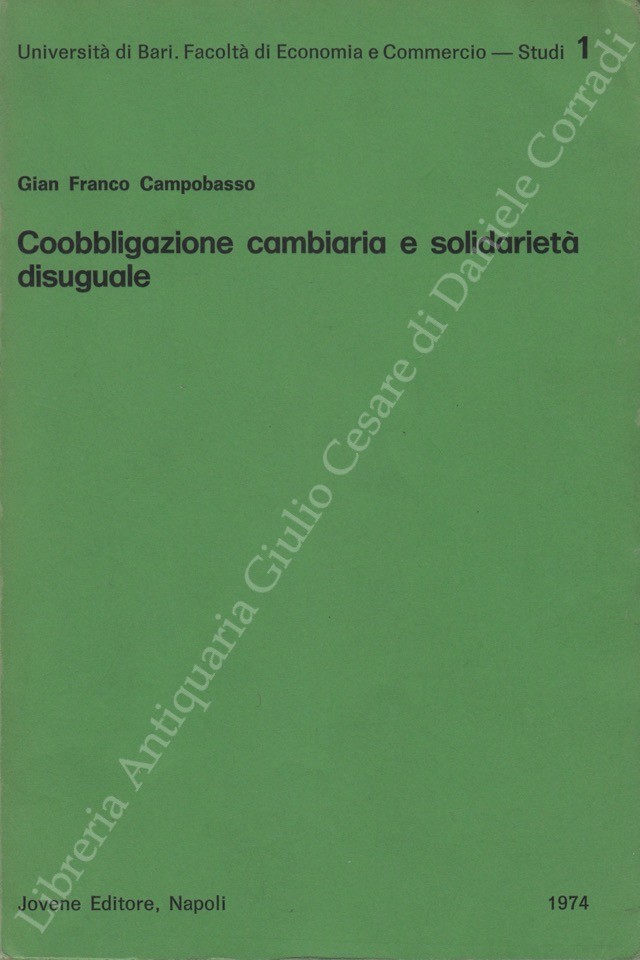 Coobbligazione cambiaria e solidarietà diseguale