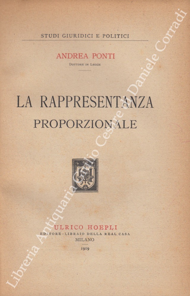 La rappresentanza proporzionale
