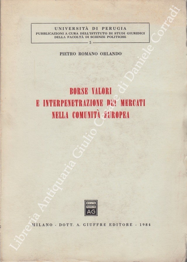 Borse valori e interpenetrazione dei mercati nella comunità europea