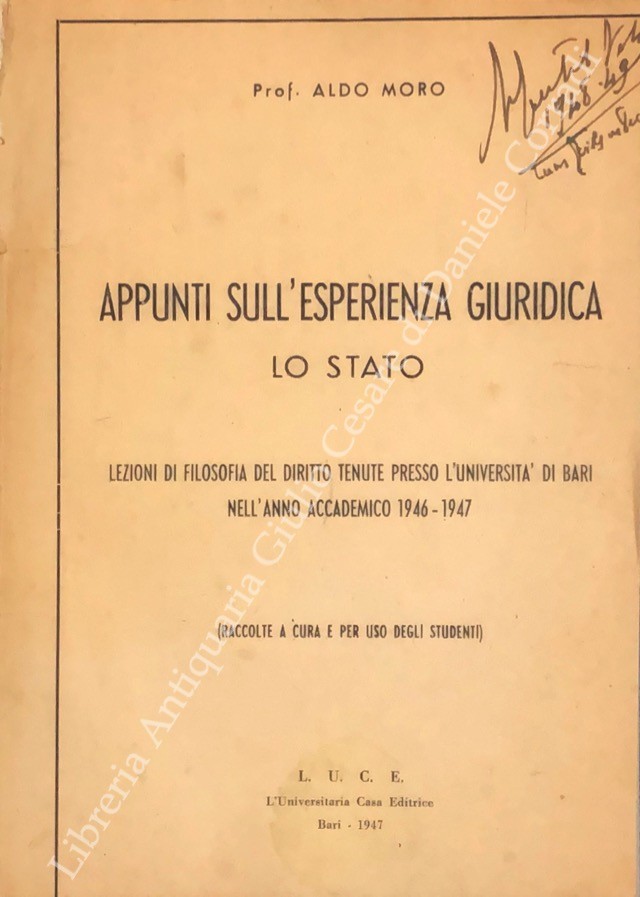 Appunti sull'esperienza giuridica