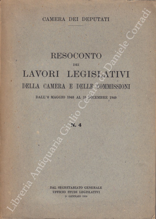 Resoconto dei lavori legislativi della Camera e delle Commissioni