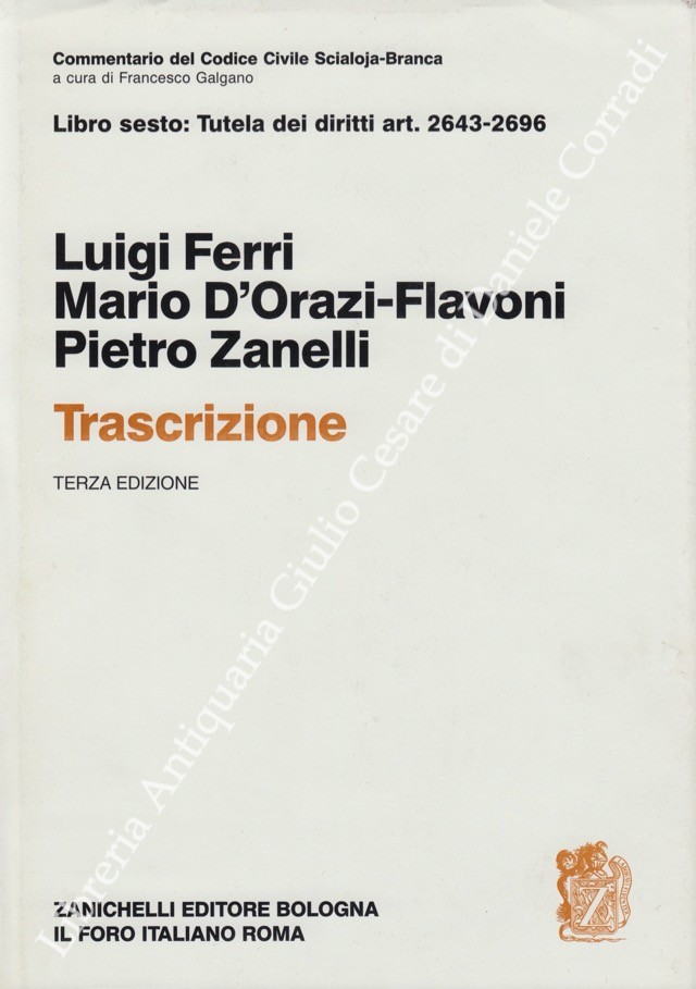 Della trascrizione. Art. 2643-2696