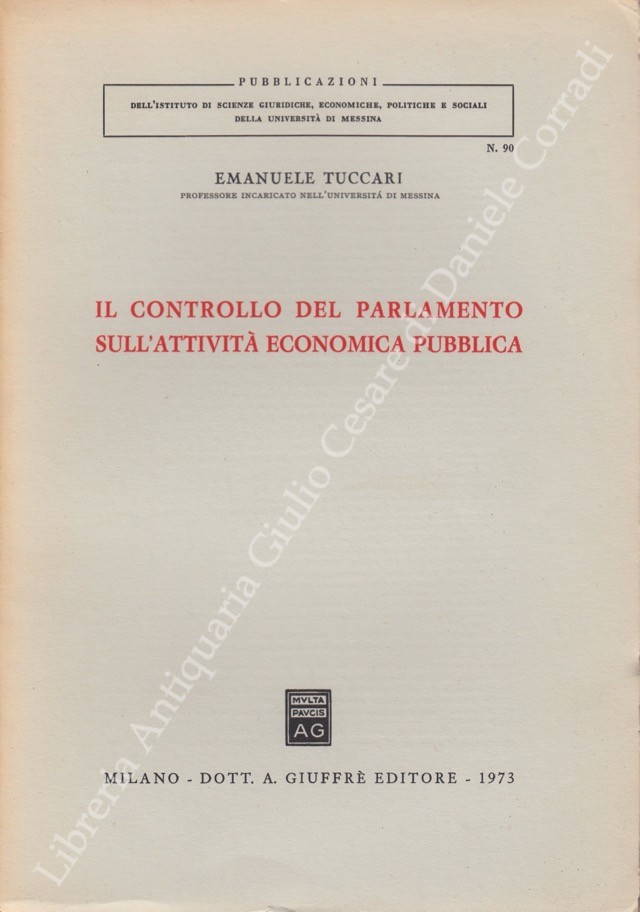 Il controllo del parlamento sull'attività economica pubblica