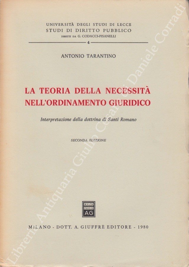 La teoria della necessità nell'ordinamento giuridico