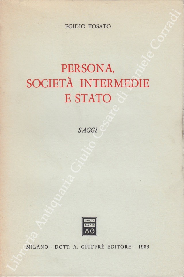 Persona, società intermedie e stato