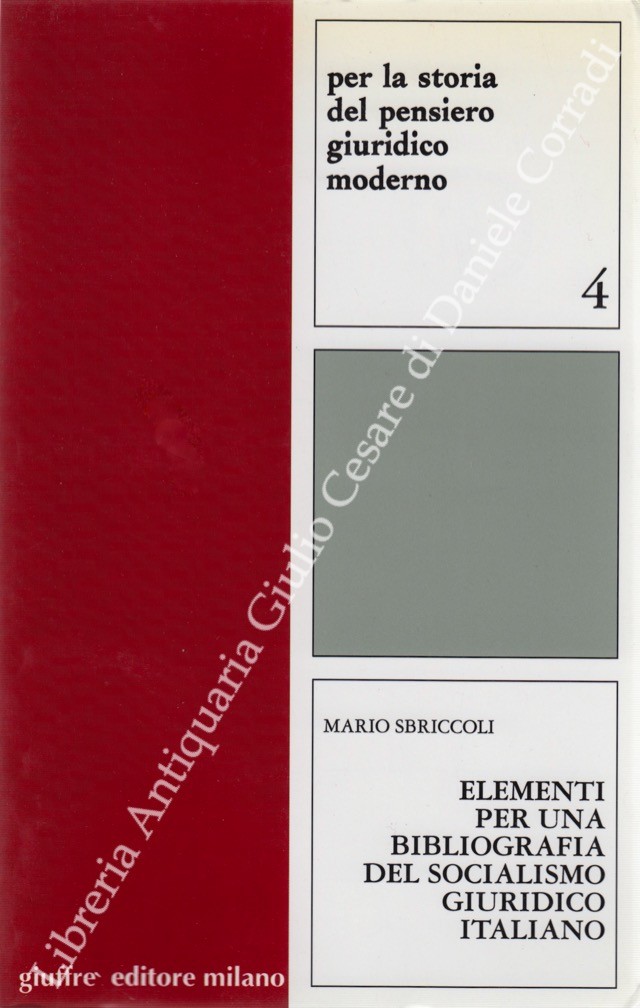 Elementi per una bibliografia del socialismo giuridico italiano