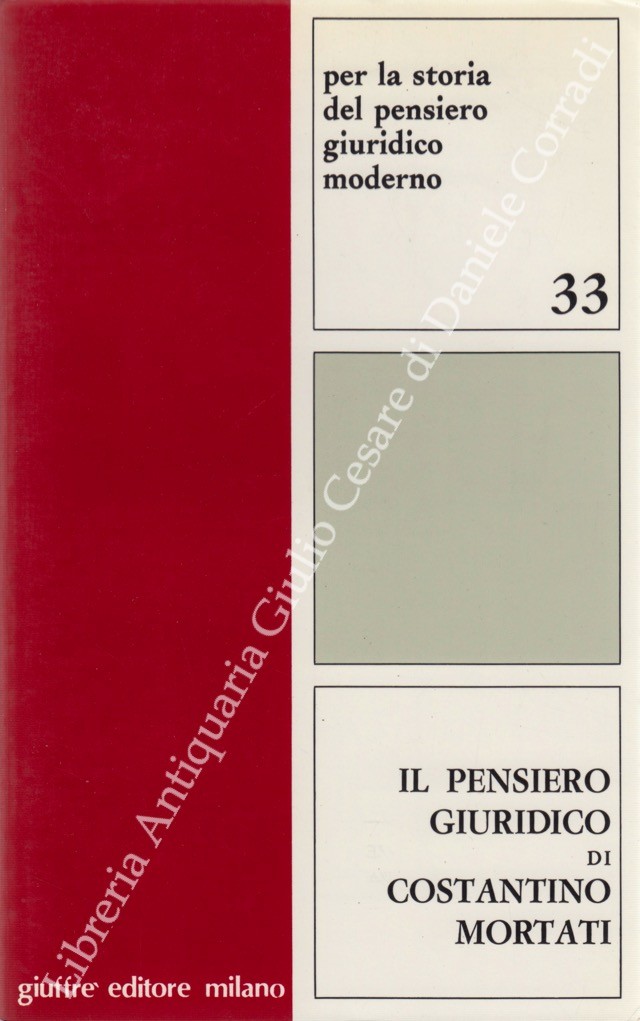 Il pensiero giuridico di Costantino Mortati