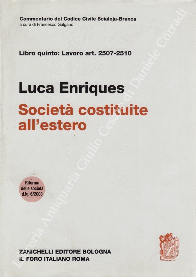 Delle società costituite all'estero. Art. 2507-2510