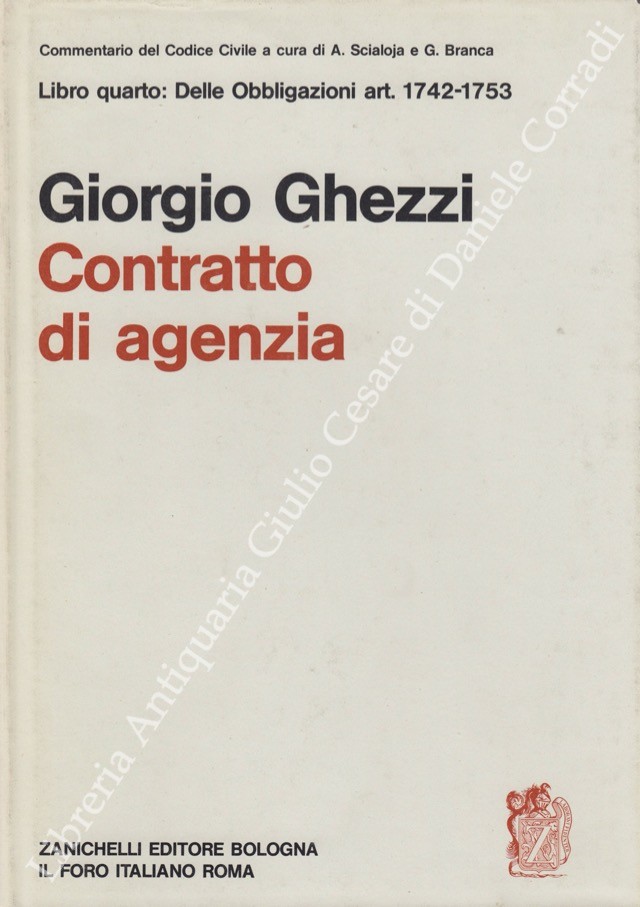 Del contratto di agenzia. Art. 1742-1753