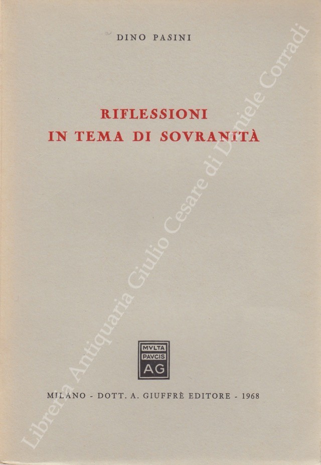 Riflessioni in tema di sovranità
