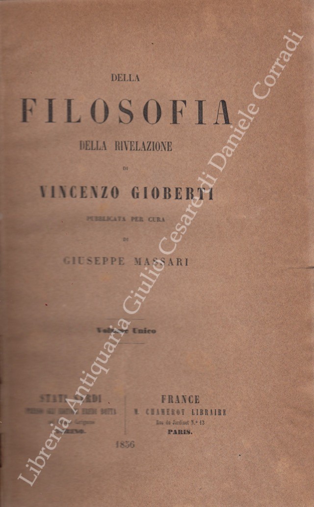 Della filosofia della rivelazione