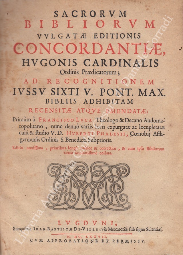 Sacrorum bibliorum vulgatae editionis concordantia