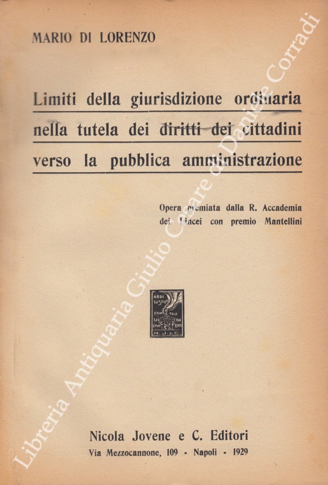 Limiti della giurisdizione ordinaria nella tutela dei diritti dei cittadini verso la pubblica amministrazione