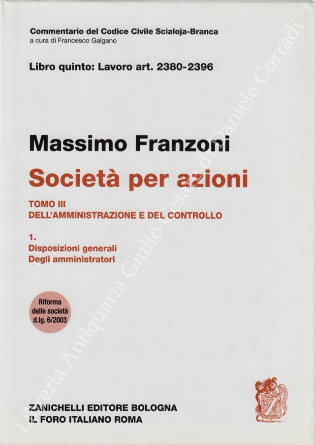 Della società per azioni. Art. 2380-2396