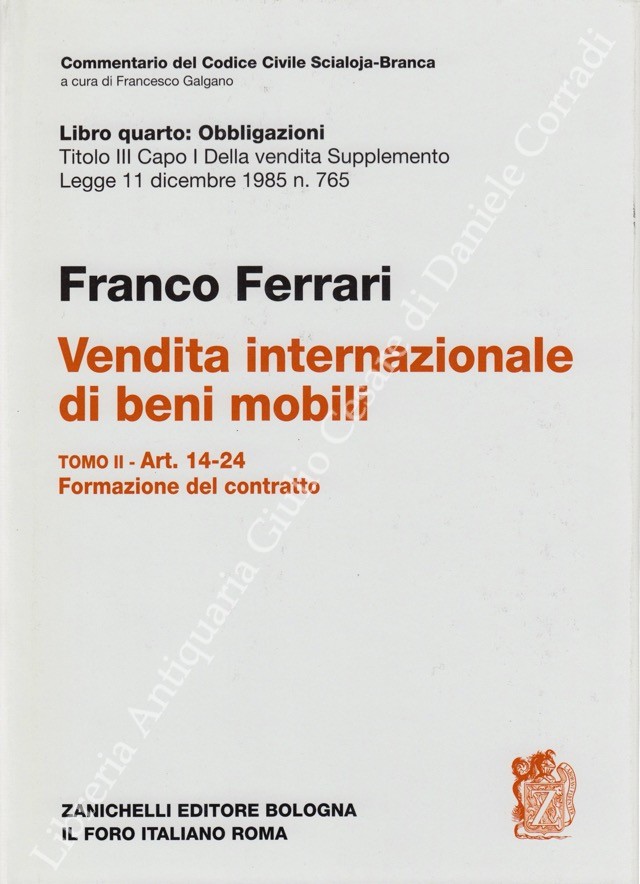 Vendita internazionale di beni mobili. Tomo II - Art. 14-24