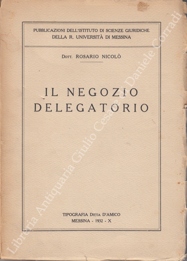 Il negozio delegatorio