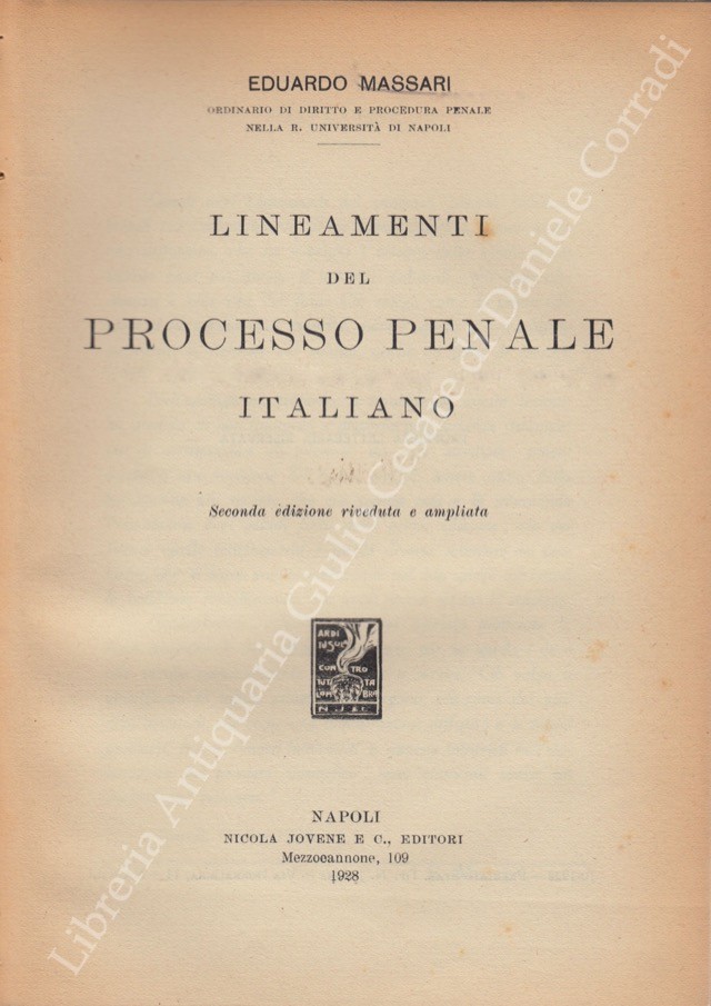 Lineamenti del processo penale italiano