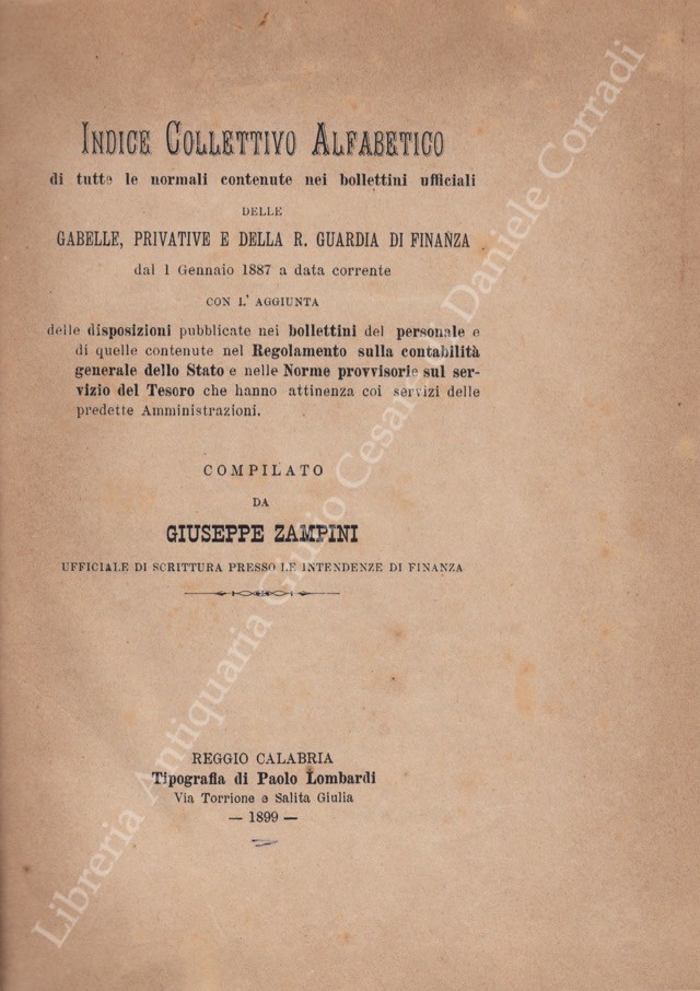 Indice Collettivo Alfabetico