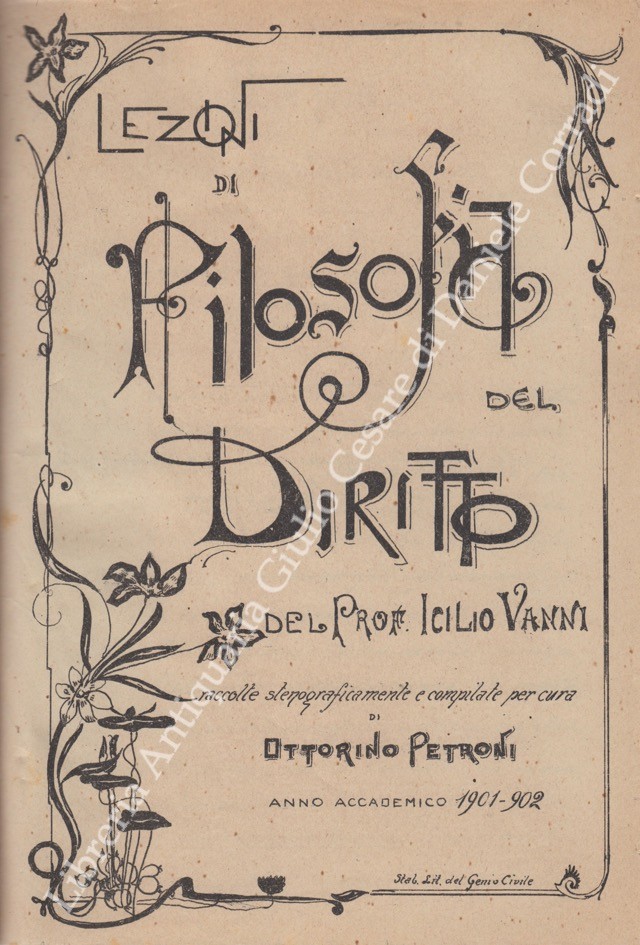 Lezioni di filosofia del diritto