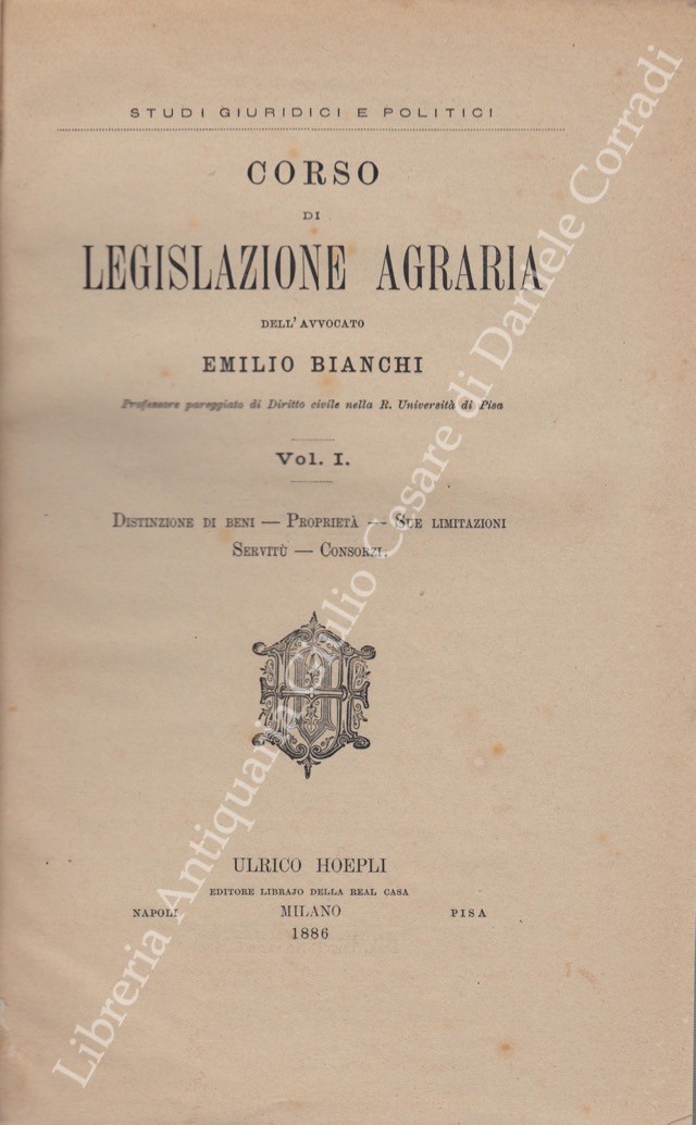 Corso di legislazione agraria