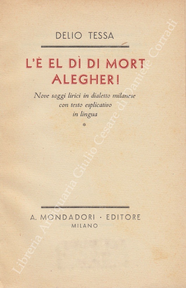 L'è el dì di Mort alegher!