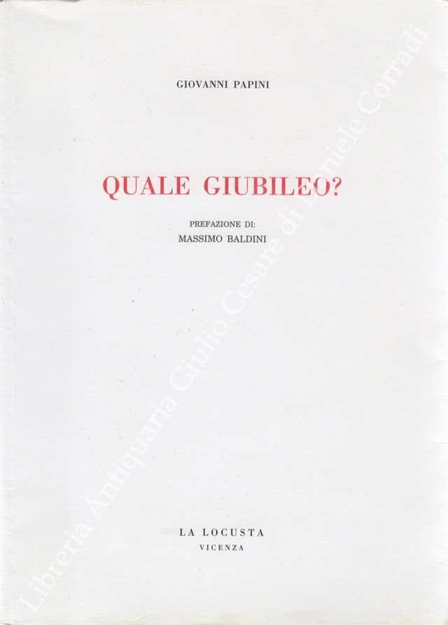 Quale Giubileo?