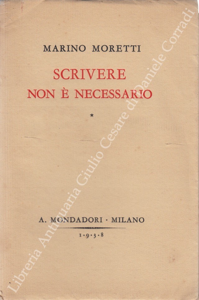 Scrivere non è necessario