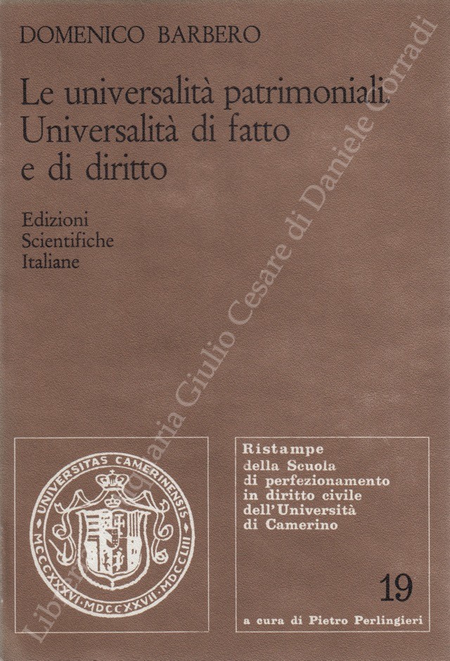 Le universalità patrimoniali
