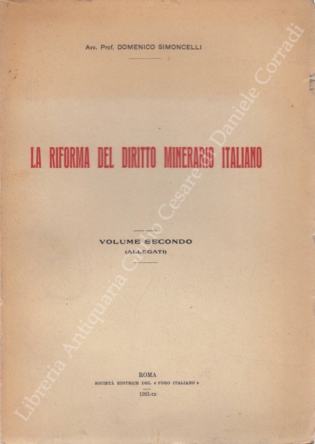 La riforma del diritto minerario italiano