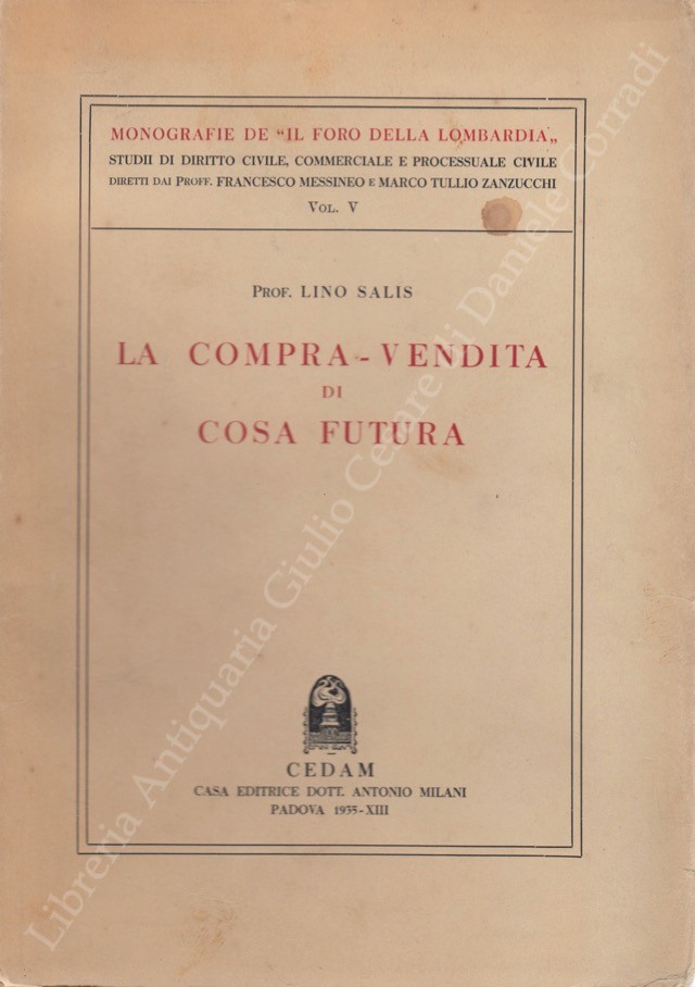 La compra-vendita di cosa futura