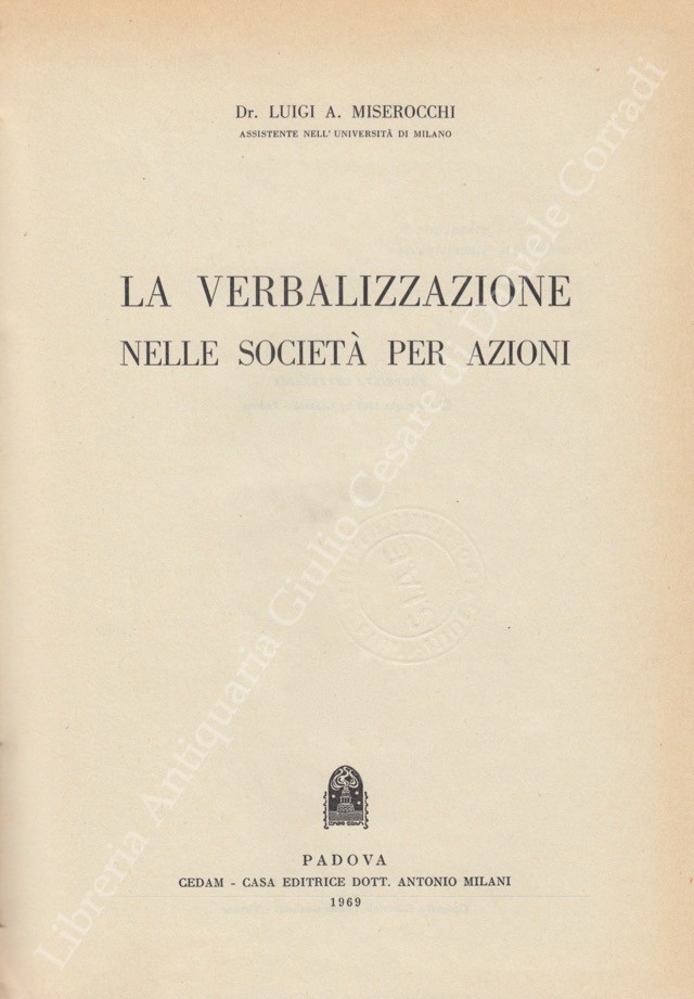 La verbalizzazione nelle società per azioni