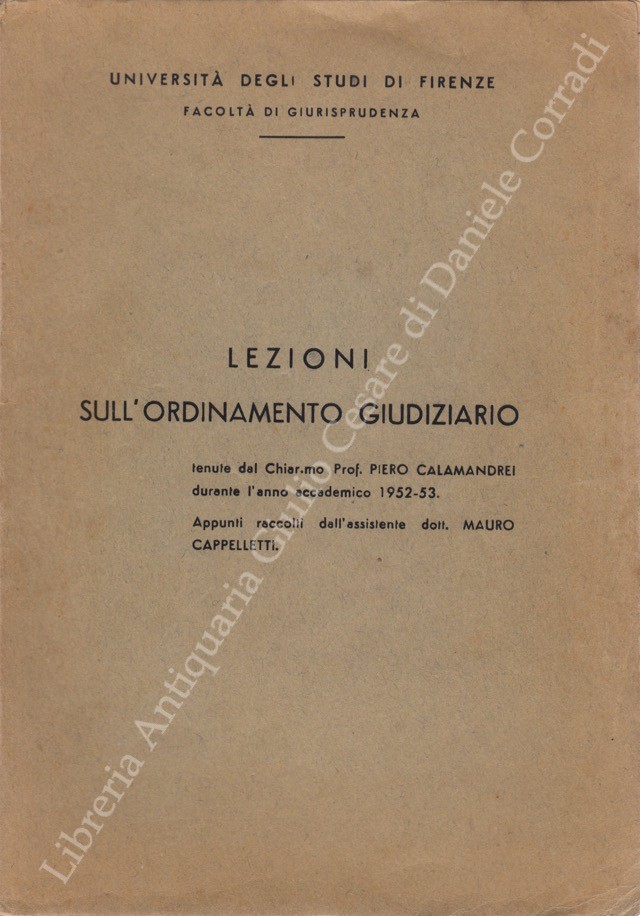Lezioni sull'ordinamento giudiziario