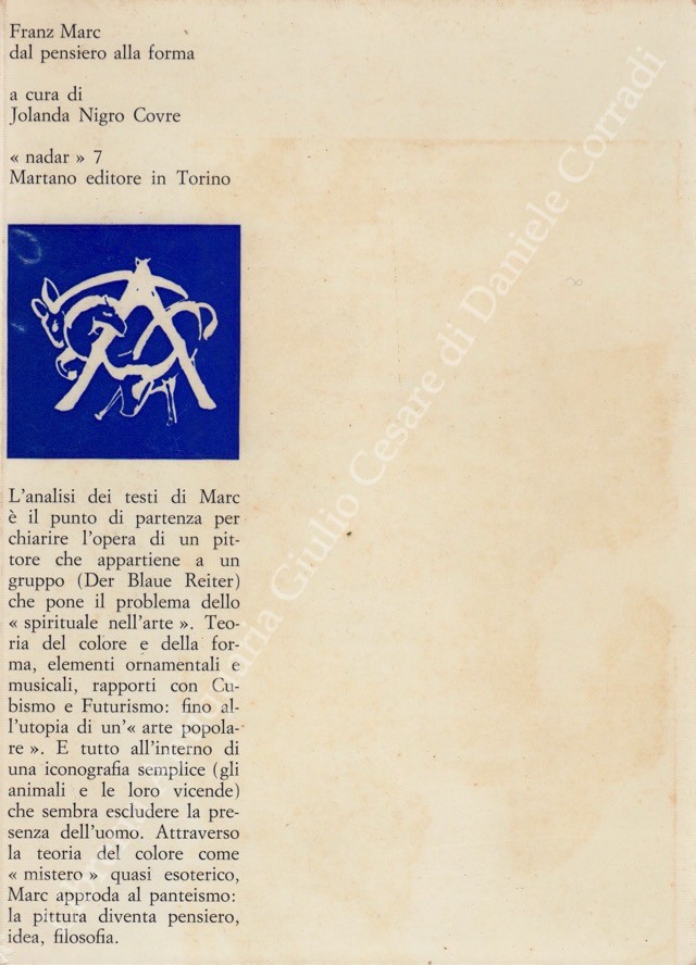 Franz Marc dal pensiero alla forma