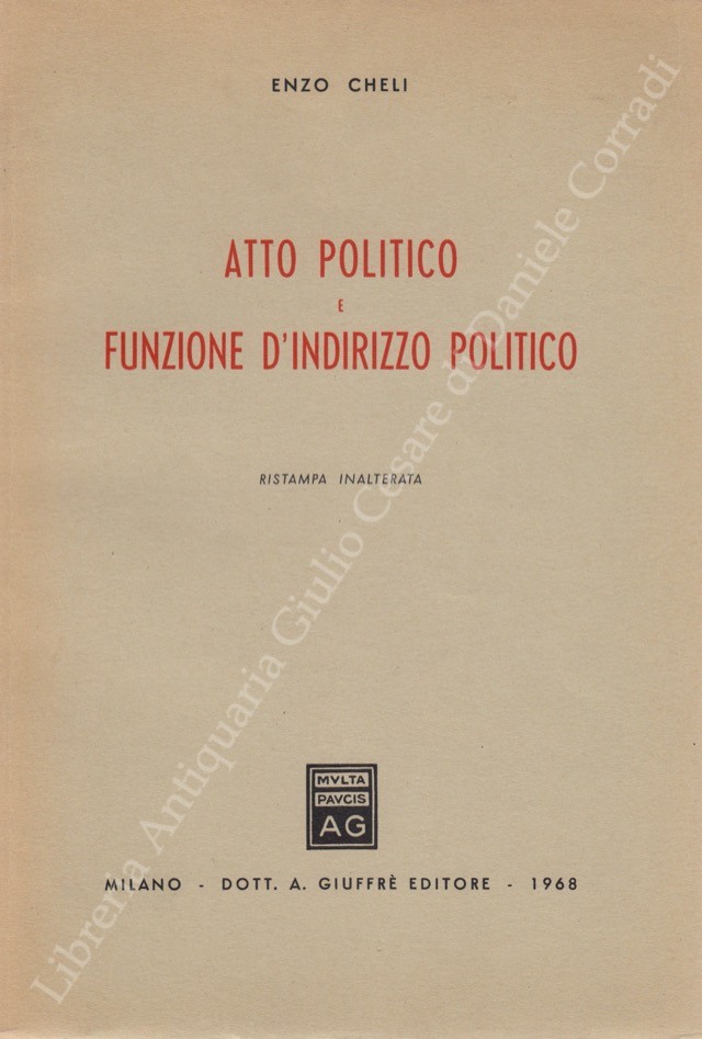 Atto politico e funzione d'indirizzo politico