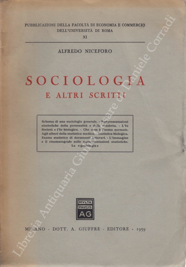 Sociologia e altri scritti