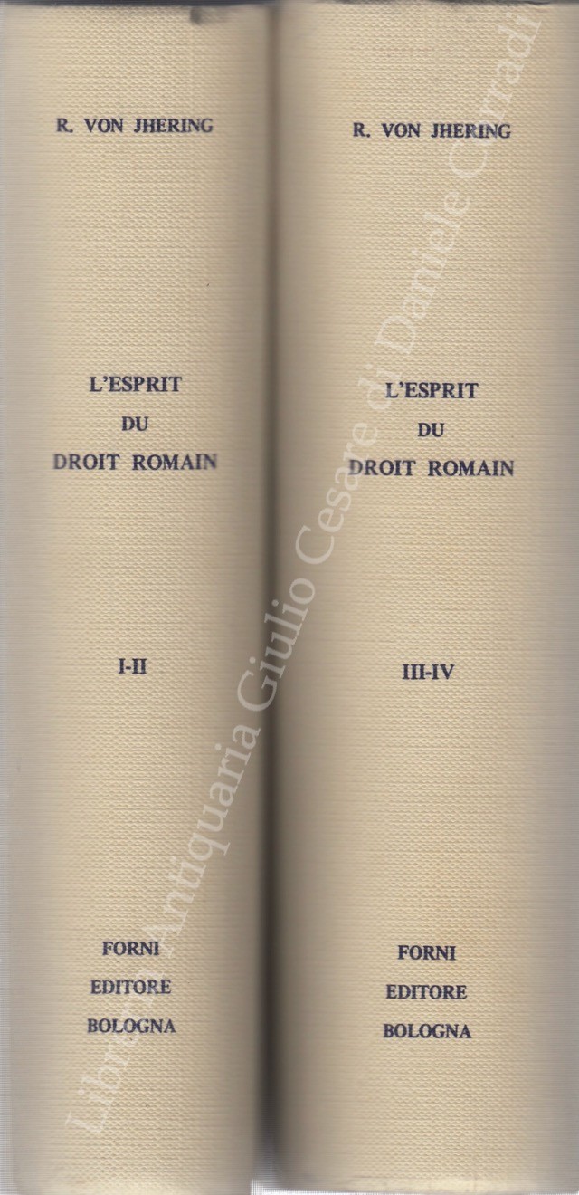 L'esprit du droit romain dans les diverses phases de son developpement