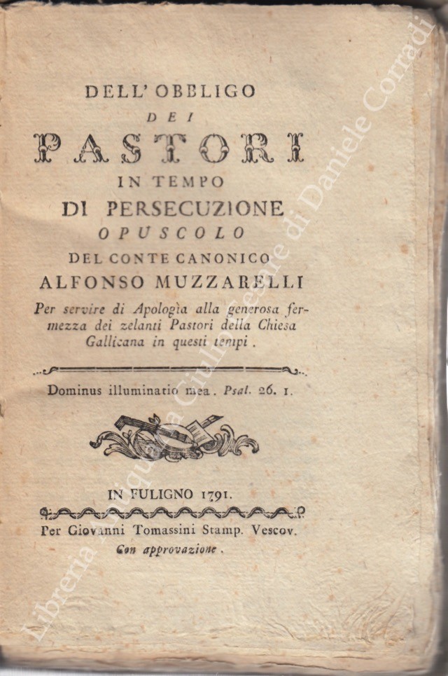 Obblighi dei pastori in tempo di persecuzione